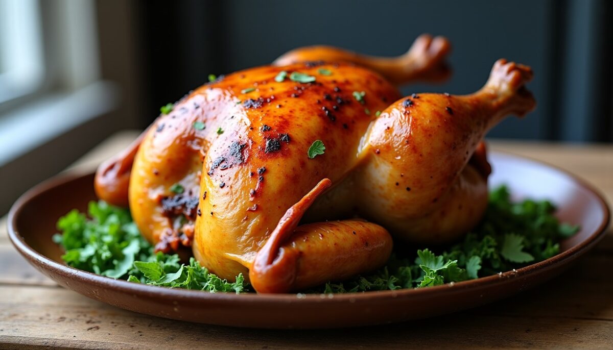 Poulet rôti parfait : les secrets pour une peau dorée et une chair juteuse à chaque fois