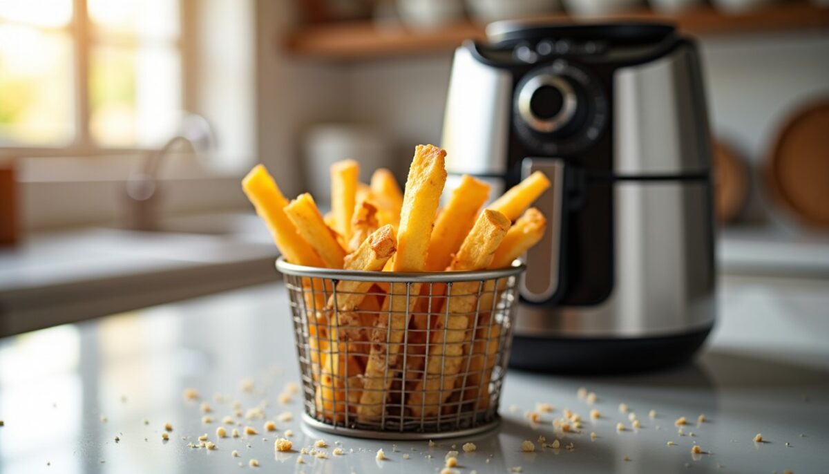 Temps de cuisson idéal pour des frites croustillantes à l'airfryer : nos astuces