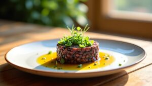 Tartare d’aubergine : une entrée fraîche et délicieusement fumée pour vos apéritifs